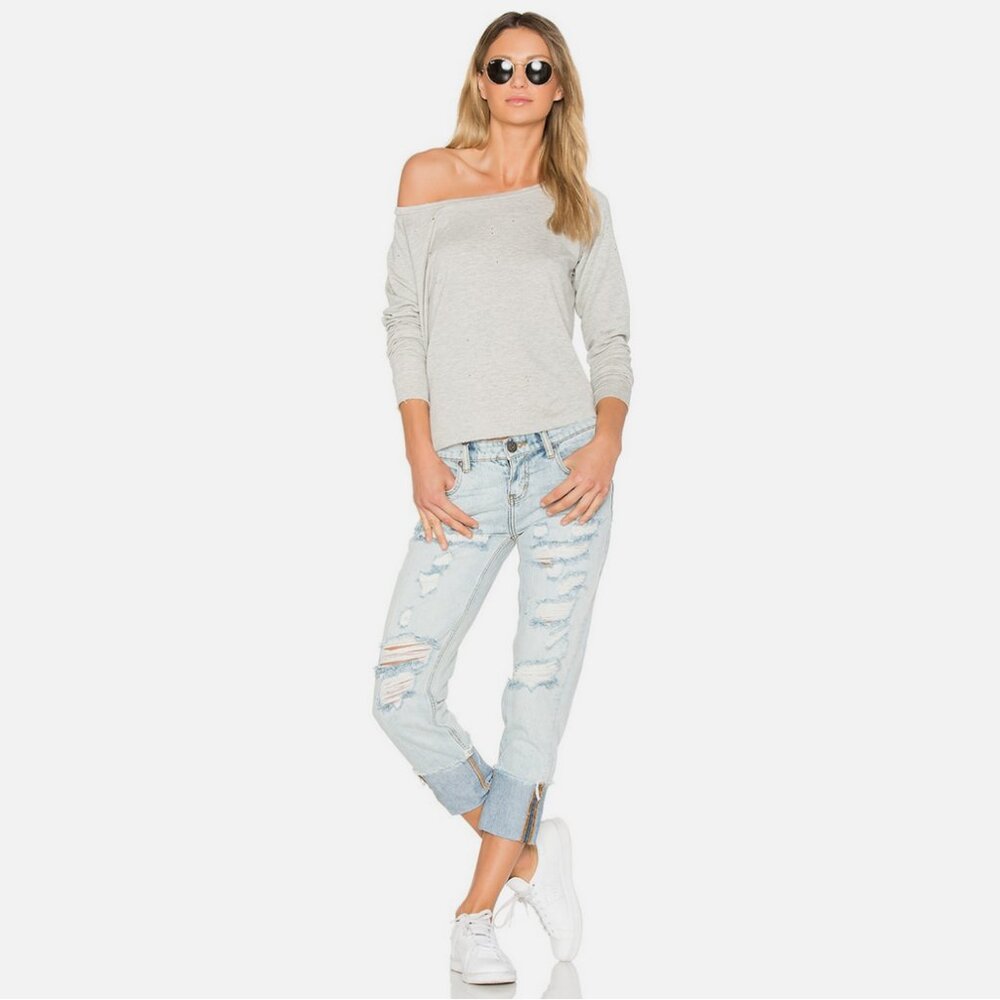 One X by One Teaspoon Free Love Awesome Baggies Destroyed Jeans